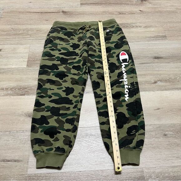 Champion A Bathing Ape Bape Green 1st Camo Sweatpants SIZE: Large - Picture 4 of 10